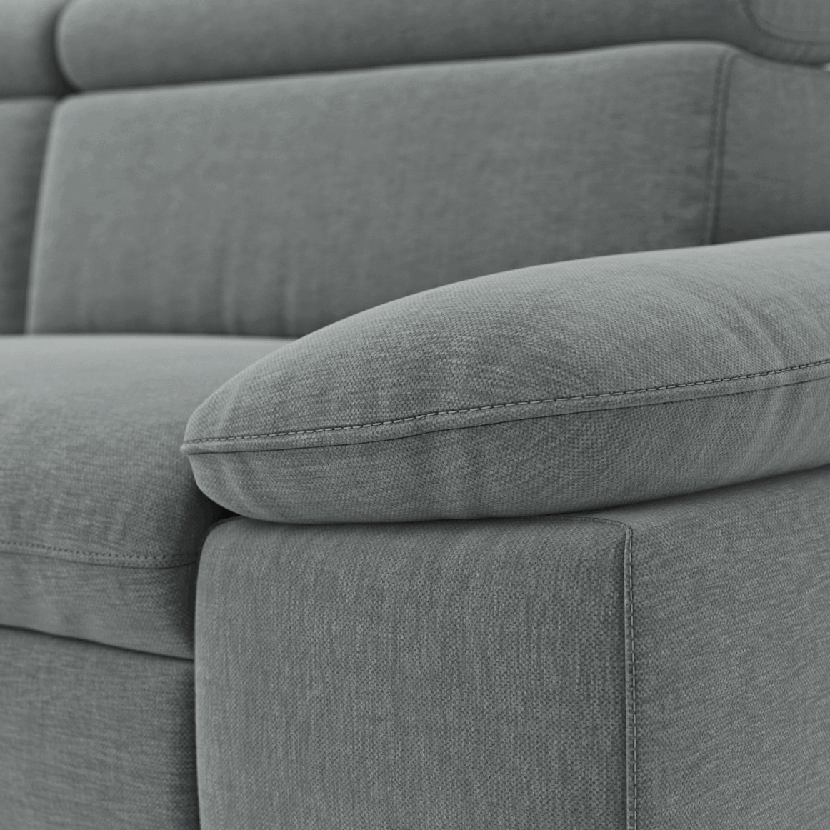Longchair Ecksofa Felipa (links) mit motorischer Relaxfunktion