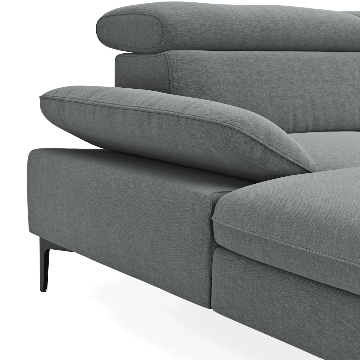 Longchair Ecksofa Felipa (links) mit motorischer Relaxfunktion