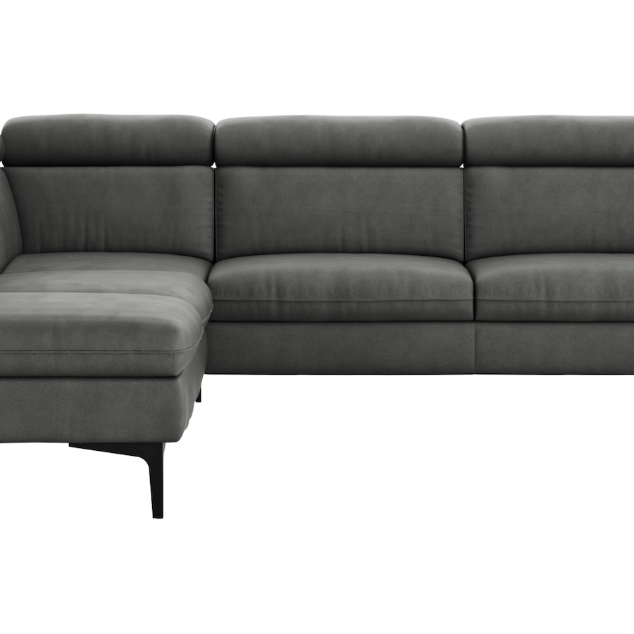 Ecksofa Felipa mit Lederbezug von Global Family in verschiedenen Farben