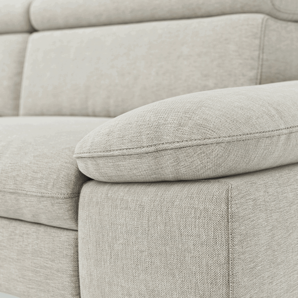 Ecksofa Felipa mit Stoffbezug und Zusatzfunktionen von Global Family, in verschiedenen Farben