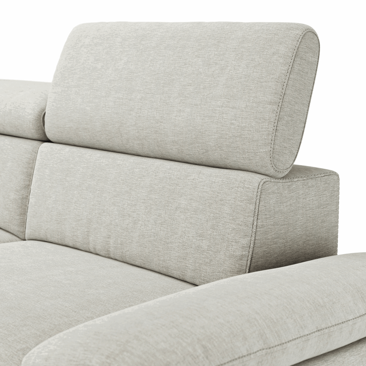 Ecksofa Felipa mit Stoffbezug und Zusatzfunktionen von Global Family, in verschiedenen Farben