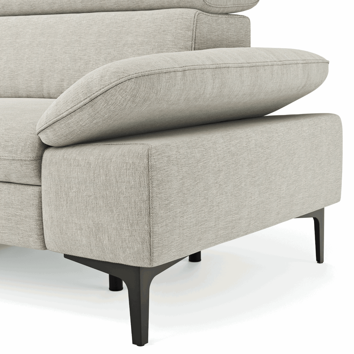 Ecksofa Felipa mit Stoffbezug und Zusatzfunktionen von Global Family, in verschiedenen Farben