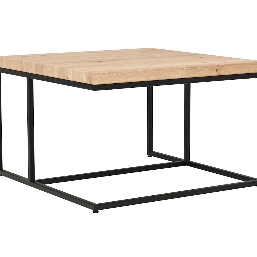 Couchtisch Farmingdale - LBH ca. 75x75x47 cm, Eiche massiv, legno von Natura Home