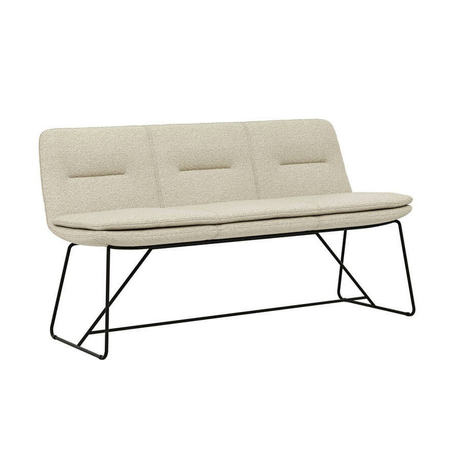 Polsterbank Macano (160 cm) mit Stoffbezug in Beige von Global Family