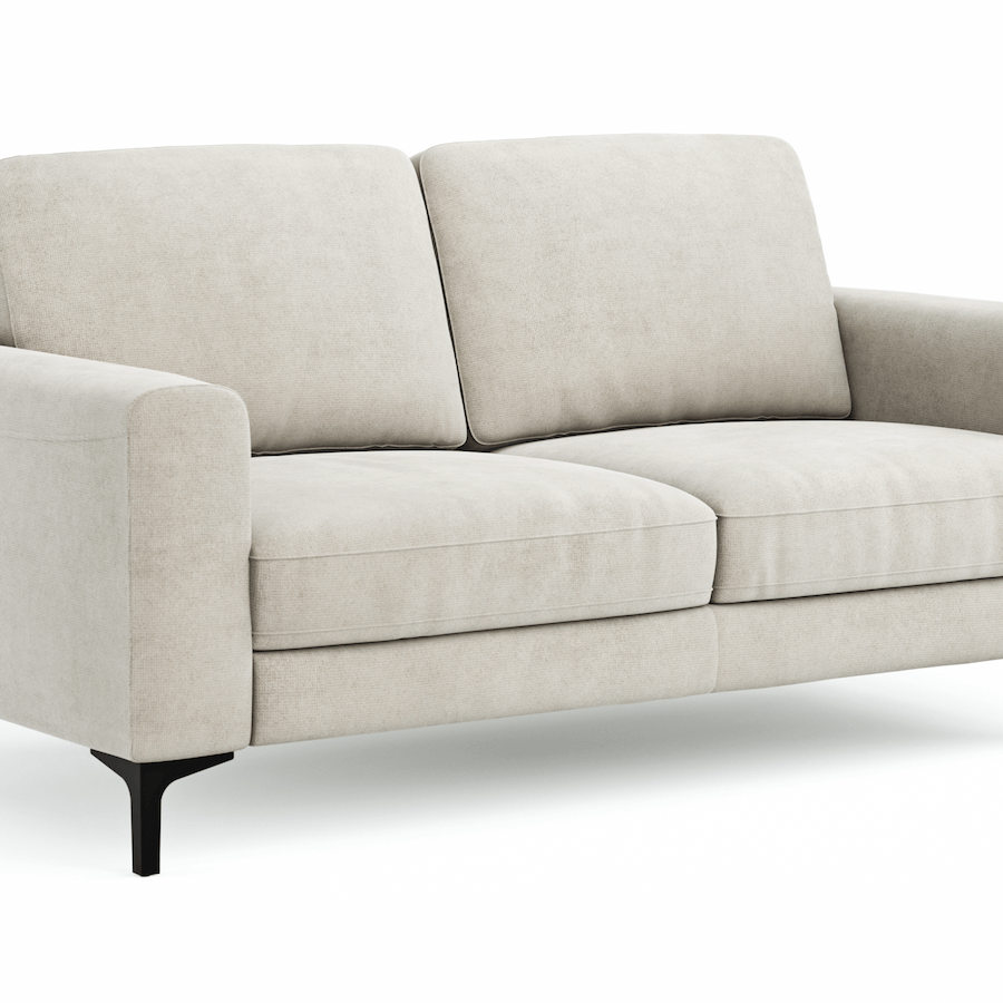 Sofa Oviedo - 2-Sitzer, Stoff, Natur