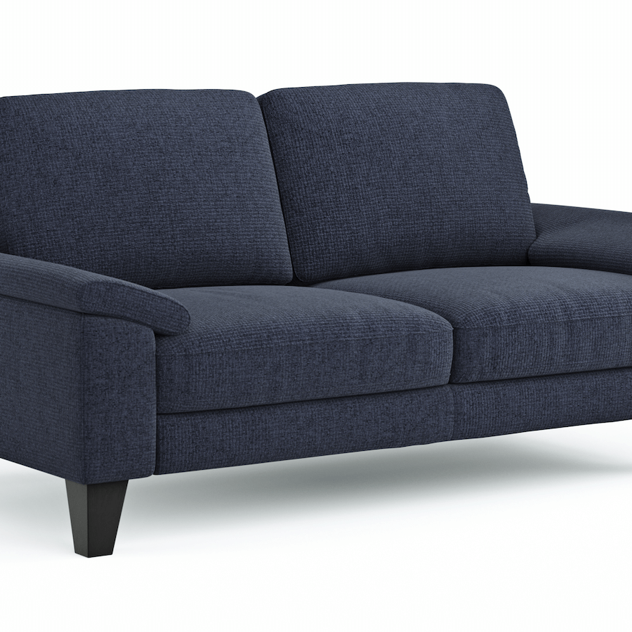 Sofa Oviedo - 2-Sitzer, Stoff, Dunkelblau von Global Family
