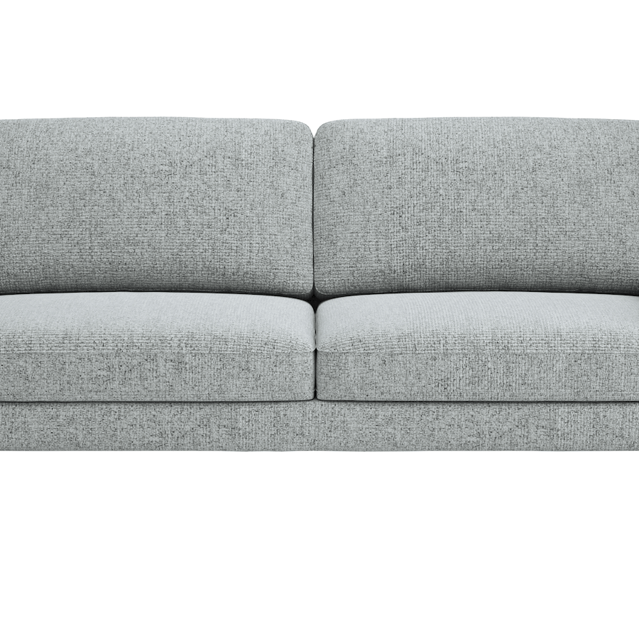Sofa Oviedo - 3-Sitzer, Stoff, Hellgrau