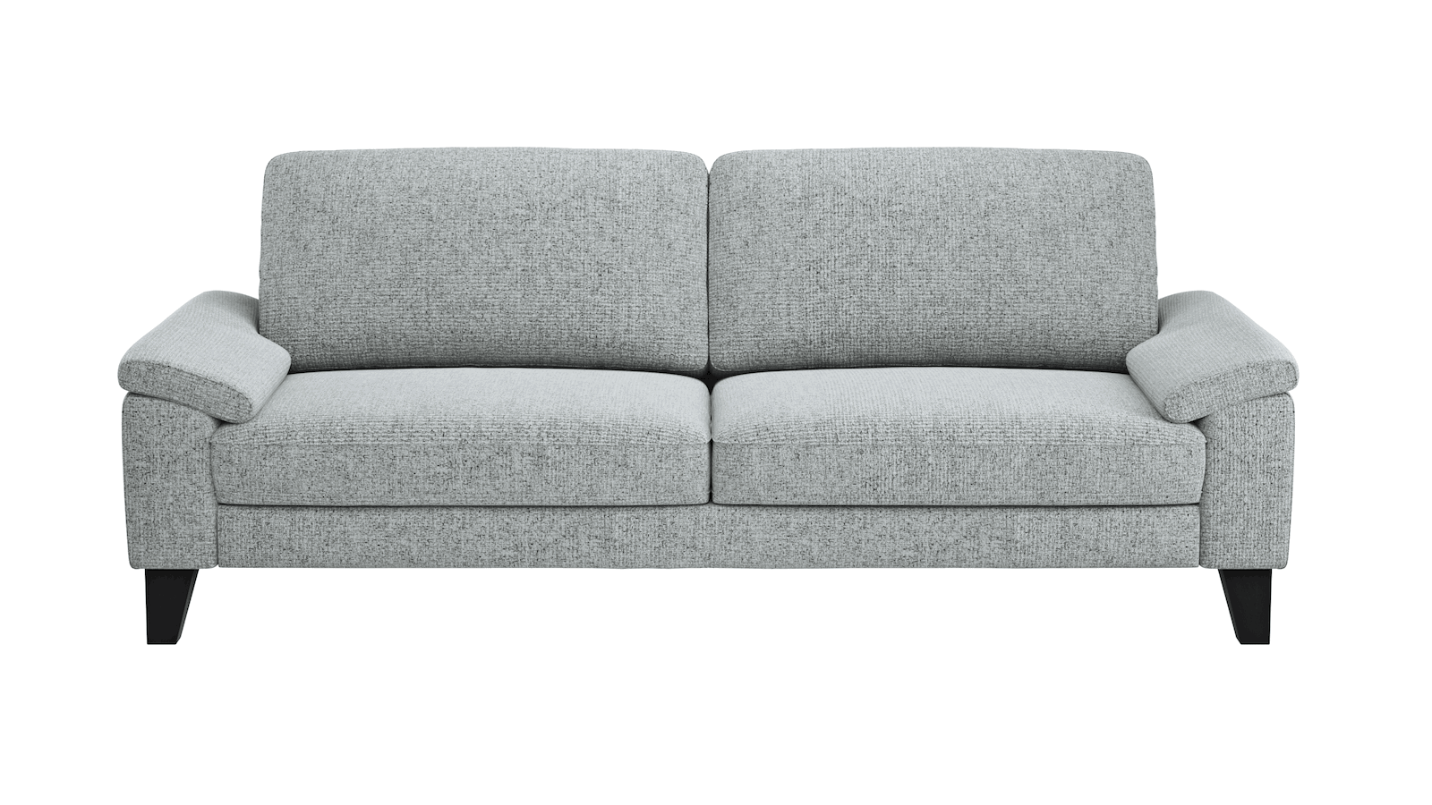 Sofa Oviedo - 3-Sitzer, Stoff, Hellgrau