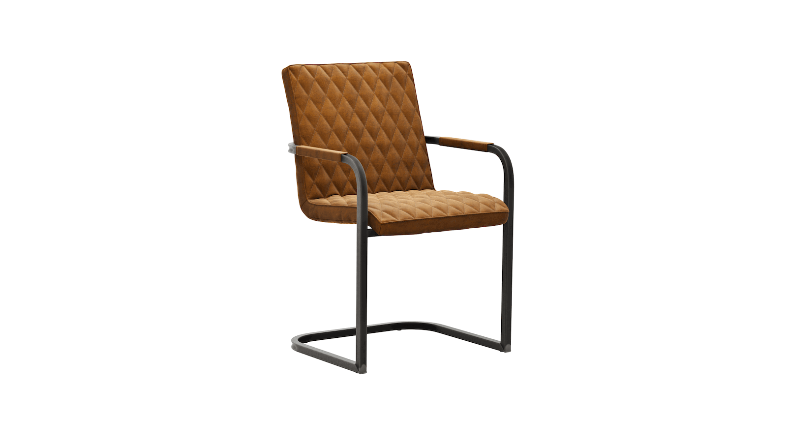 Armlehnstuhl Cambridge - Stoff,in verschiedenen Farben, Metallgestell von Natura Home/Styles United