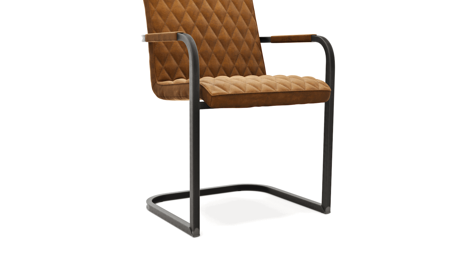 Armlehnstuhl Cambridge - Stoff,in verschiedenen Farben, Metallgestell von Natura Home/Styles United
