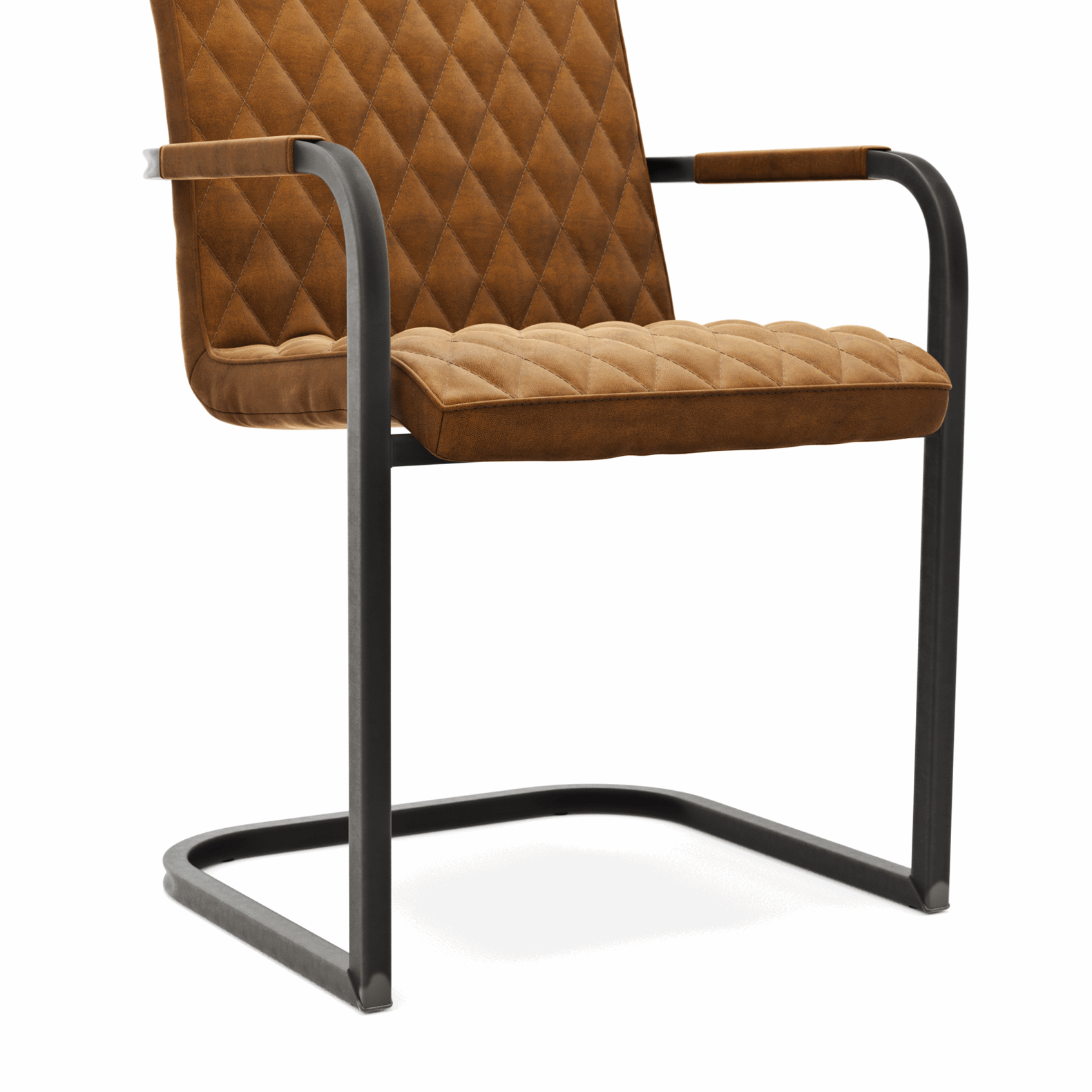 Armlehnstuhl Cambridge - Stoff,in verschiedenen Farben, Metallgestell von Natura Home/Styles United
