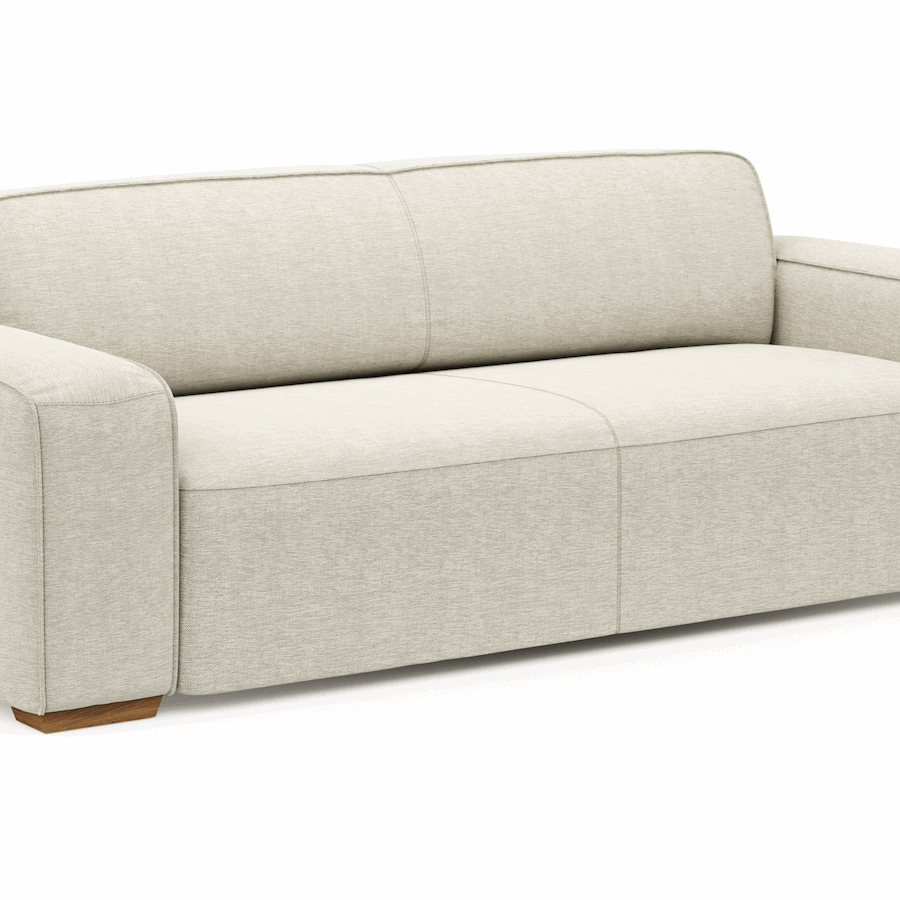 Sofa Denver - 3-Sitzer, Stoff, Natur von Natura Home