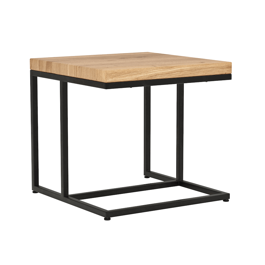 Couchtisch Farmingdale - LBH ca. 50x50x47 cm, Eiche massiv, natur geölt von Natura Home