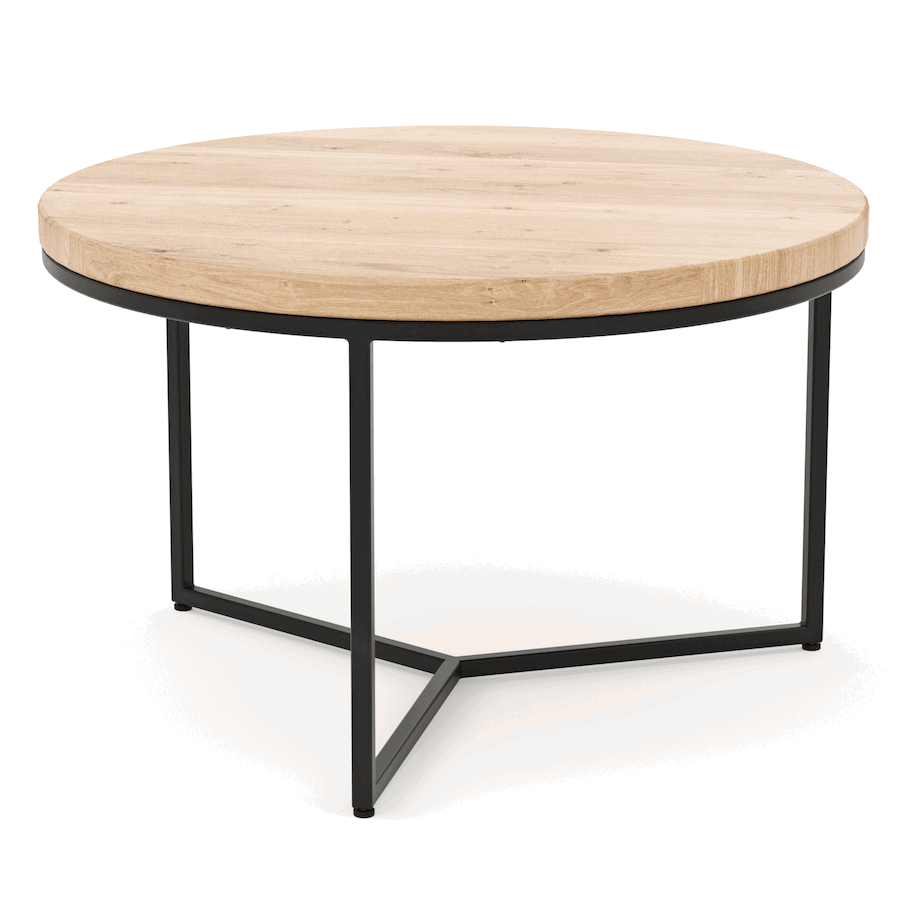 Couchtisch Farmingdale - LBH ca. 85x85x52 cm, Eiche massiv, legno von Natura Home