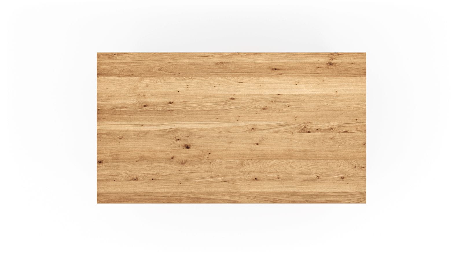 Esstisch Farmingdale - ausziehbar, Platte mit schräger Kante, LB ca. 160x90 cm, Eiche massiv, natur geölt von Natura Home
