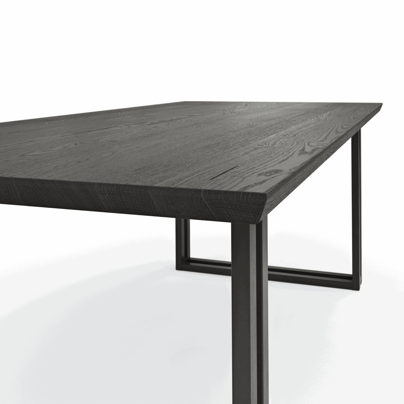 Esstisch Clifton - BL ca. 100x240 cm, Zerreiche massiv, Smoke von Natura Home