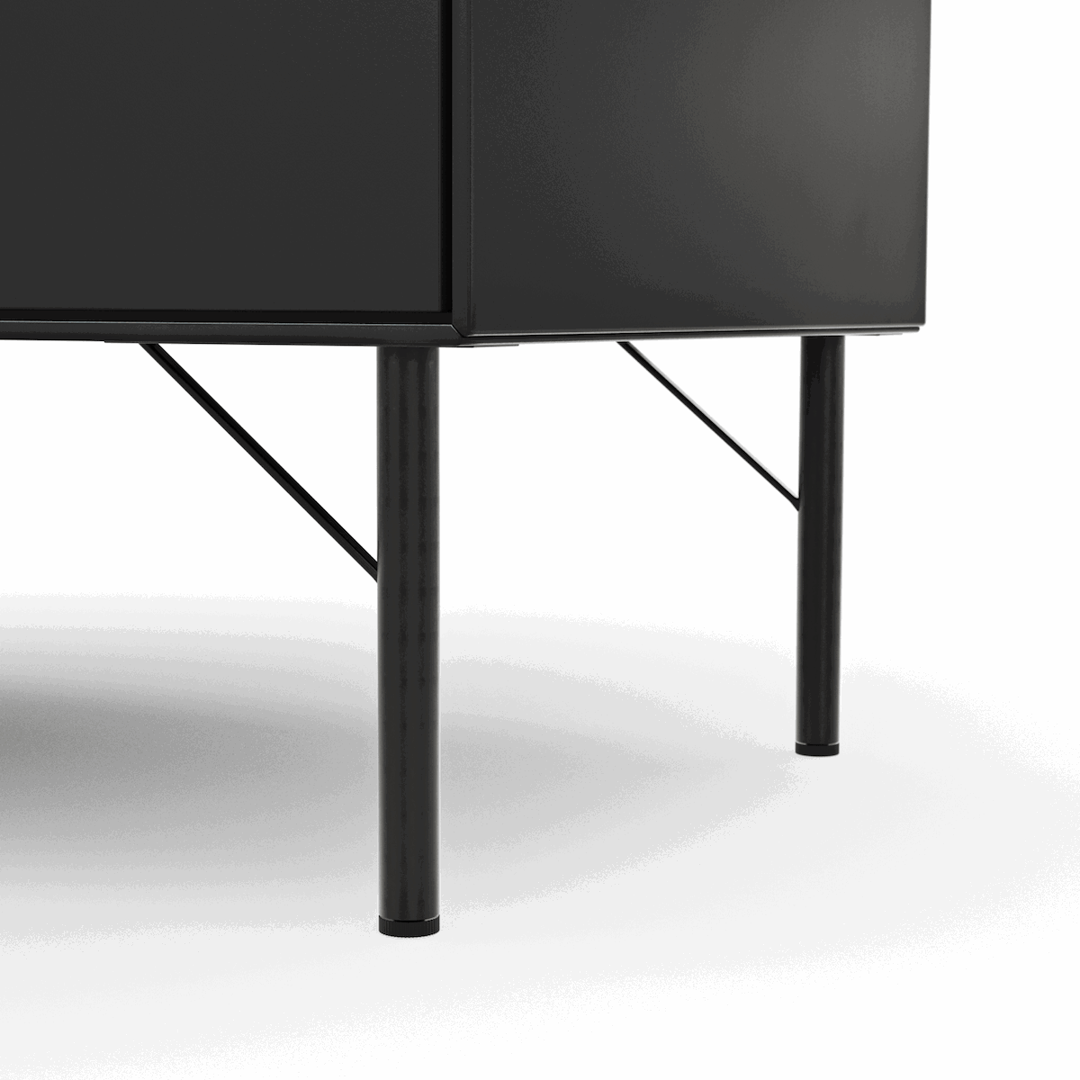 Highboard Henri - Lack, Schwarz von Raum.Freunde