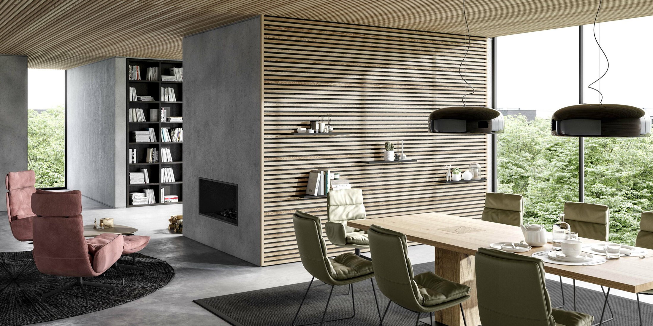 lounge küche esstisch bibliothek einrichtungsideen arva schuster home company