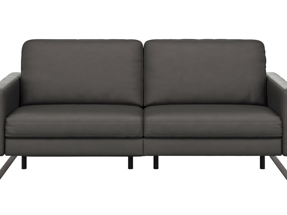 Sofa Enna - 3,5-Sitzer inklusive Relaxfunktion (motorisch), links und rechts, Leder, Anthrazit von Contur