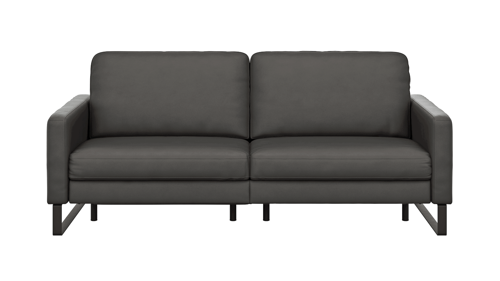 Sofa Enna - 3,5-Sitzer inklusive Relaxfunktion (motorisch), links und rechts, Leder, Anthrazit von Contur