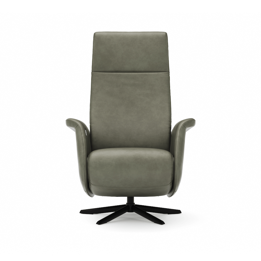 Sessel Girona - Relaxfunktion (motorisch), Leder, Moos von Contur