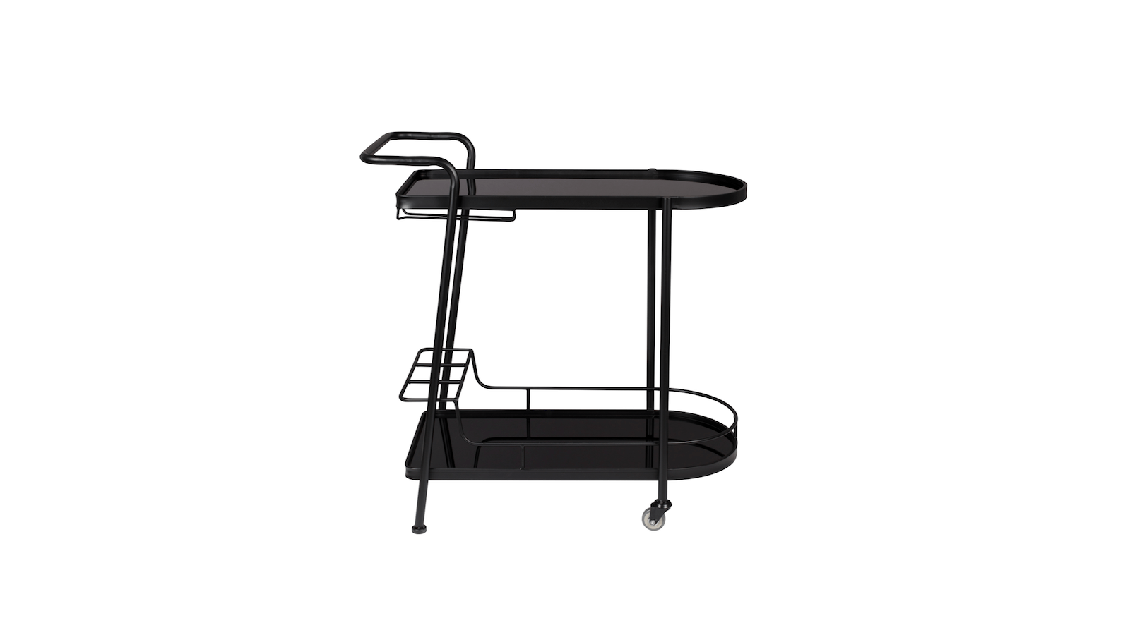 Barwagen Giulia - BHT ca. 78x81x40 cm, Schwarz