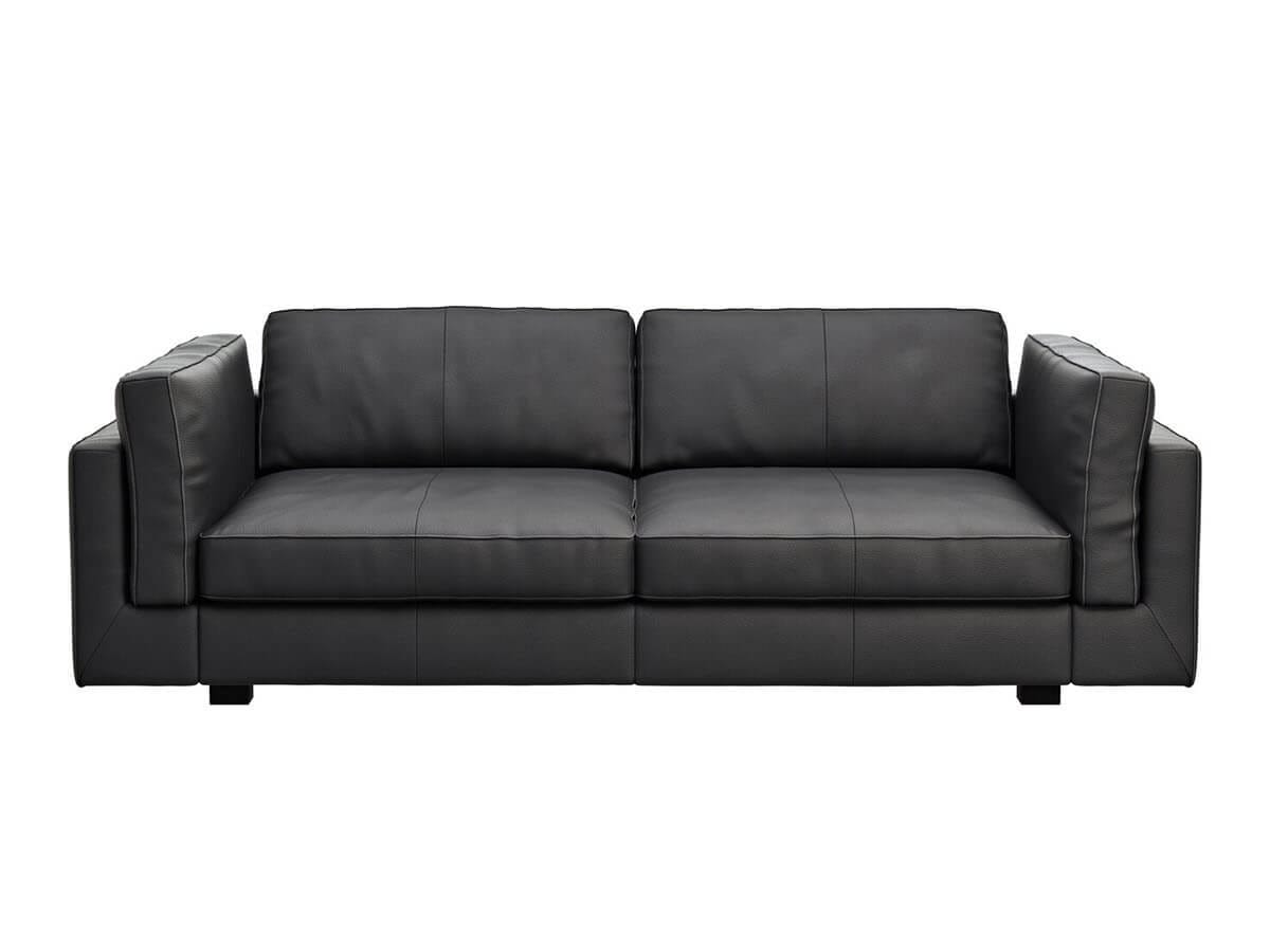 Sofa Aprino 3 XXL in schwarzem Leder von Contur Einrichten