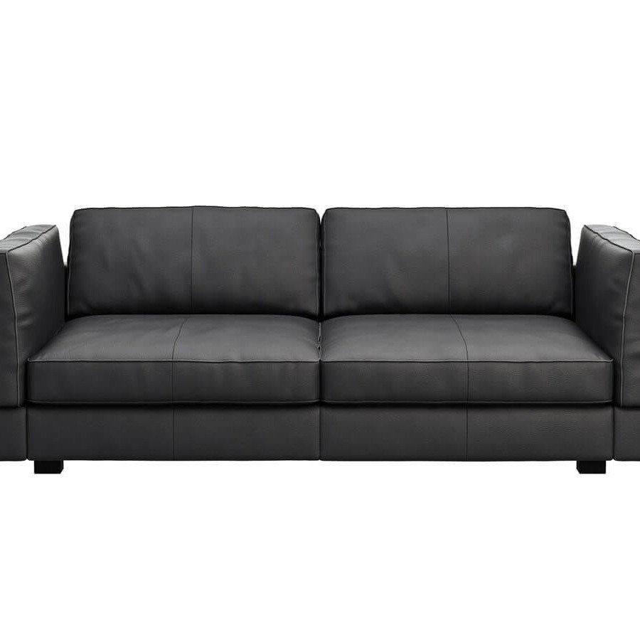 Sofa Aprino 3 XXL in schwarzem Leder von Contur Einrichten