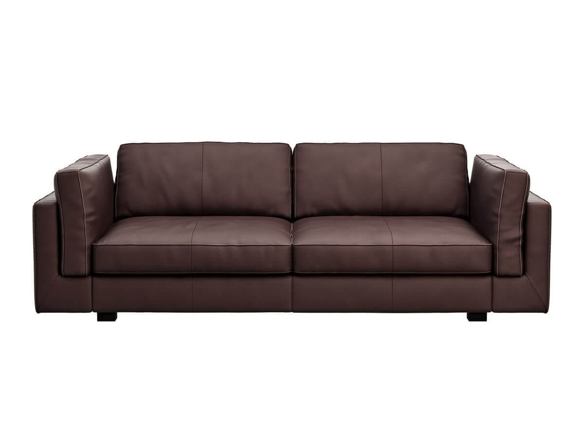 Sofa Aprino 3 XL in dunkelbraunem Leder von Contur Einrichten