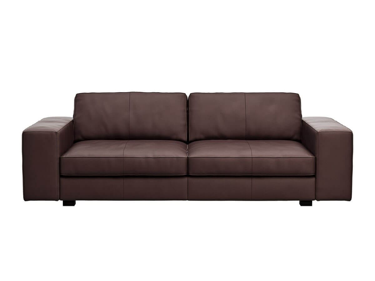Sofa Aprino 1 in dunkelbraunem Leder von Contur Einrichten