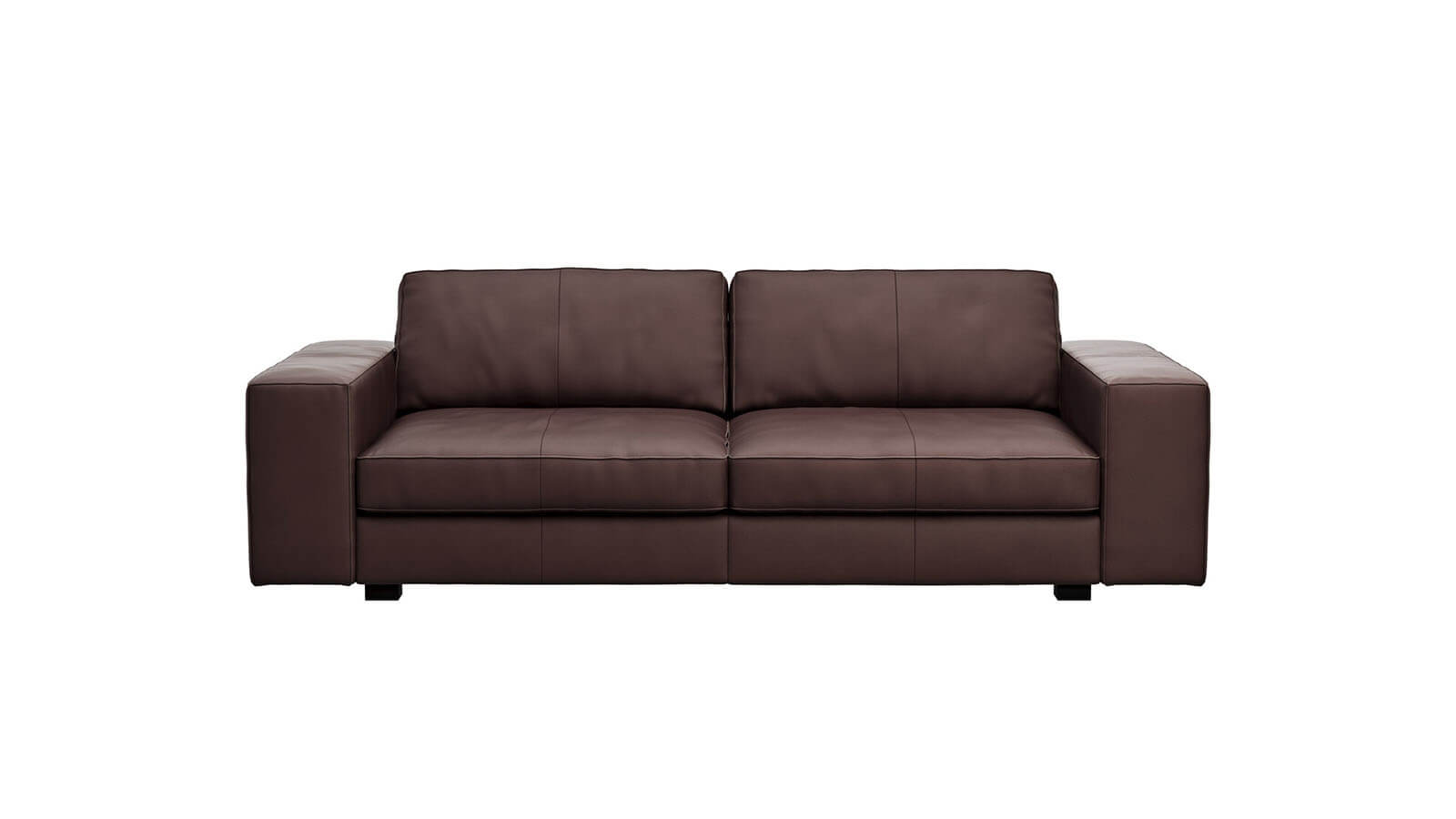 Sofa Aprino 1 in dunkelbraunem Leder von Contur Einrichten