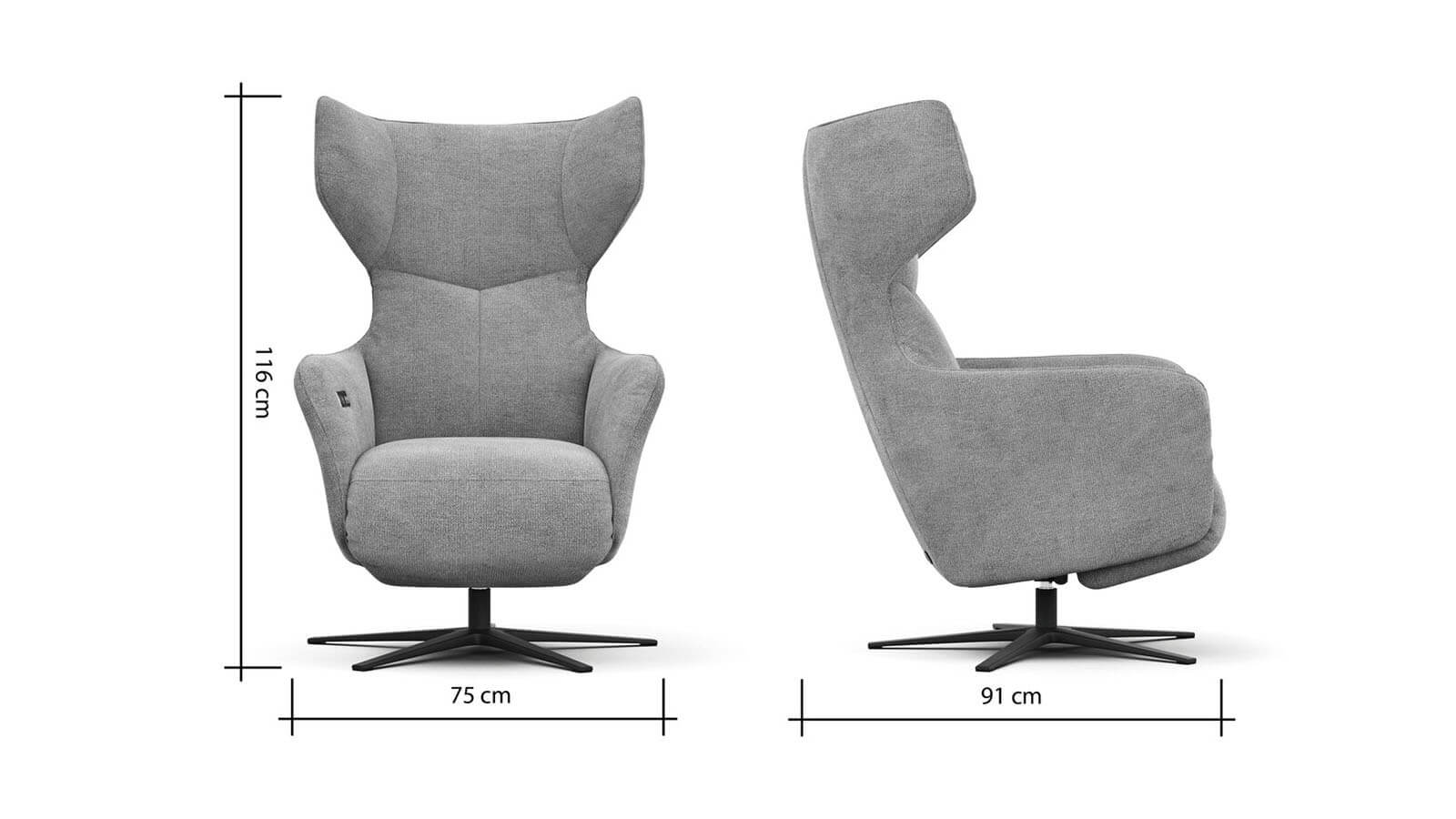 Sessel Noto Relax II - Rückenlehne und Fußteil verstellbar 