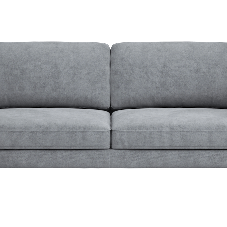 Sofa Oviedo - 3-Sitzer, Stoff, Grau von Global Family