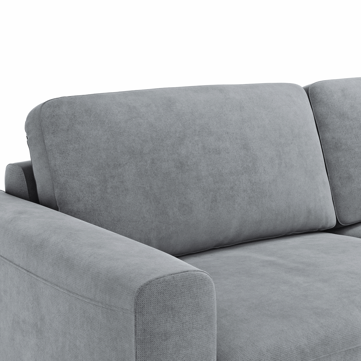 Sofa Oviedo - 3-Sitzer, Stoff, Grau von Global Family