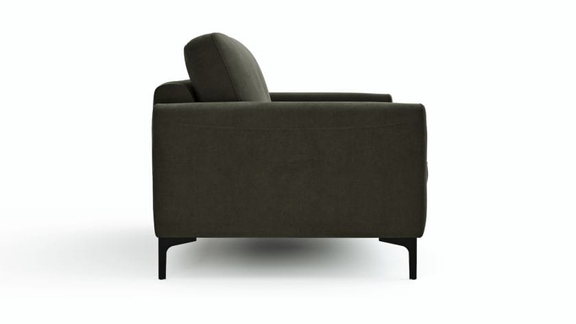 Sofa Oviedo - 2-Sitzer, Stoff, Grau oder Braungrün