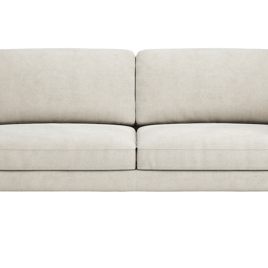 Sofa Oviedo - 3-Sitzer, Stoff, Natur von Global Family
