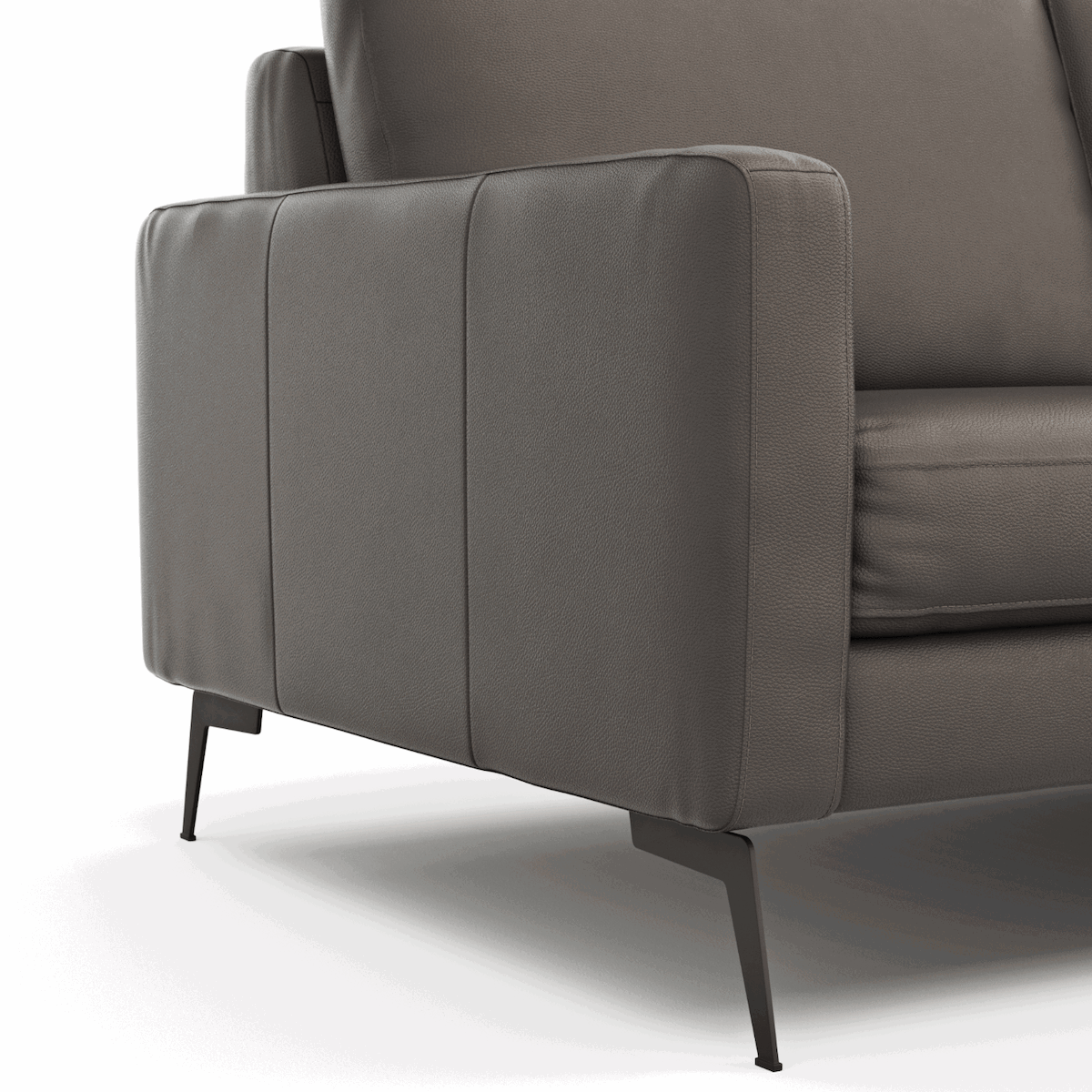 3-Sitzer Ledersofa Enna in Schwarz von Contur Einrichten 2023-06-29 at 16.39.16