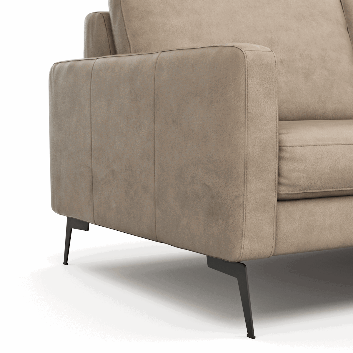 3-Sitzer Ledersofa Enna in Taupe von Contur Einrichten 2023-06-29 at 16.41.52