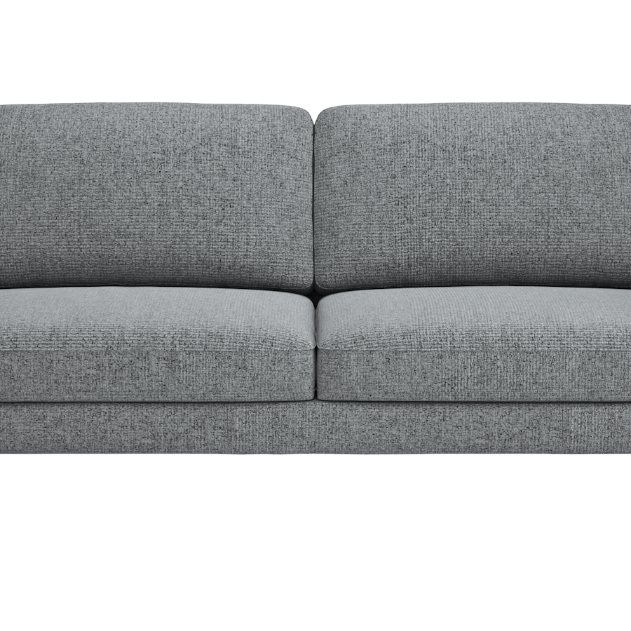 Sofa Oviedo - 3-Sitzer, Stoff, Grau