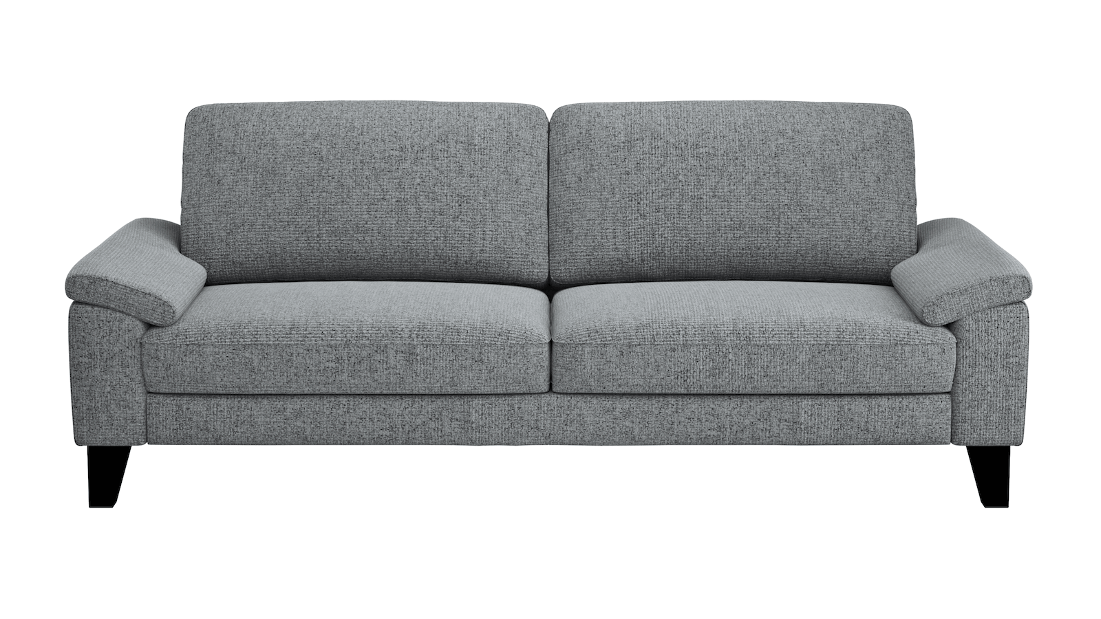 Sofa Oviedo - 3-Sitzer, Stoff, Grau