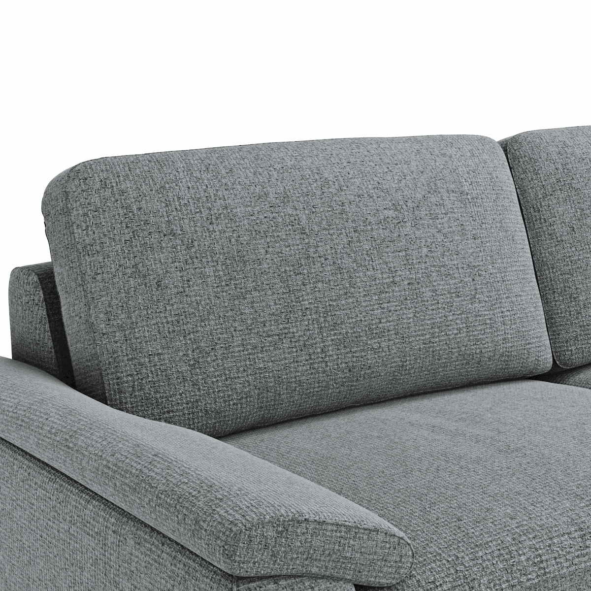 Sofa Oviedo - 3-Sitzer, Stoff, Grau von Global Family