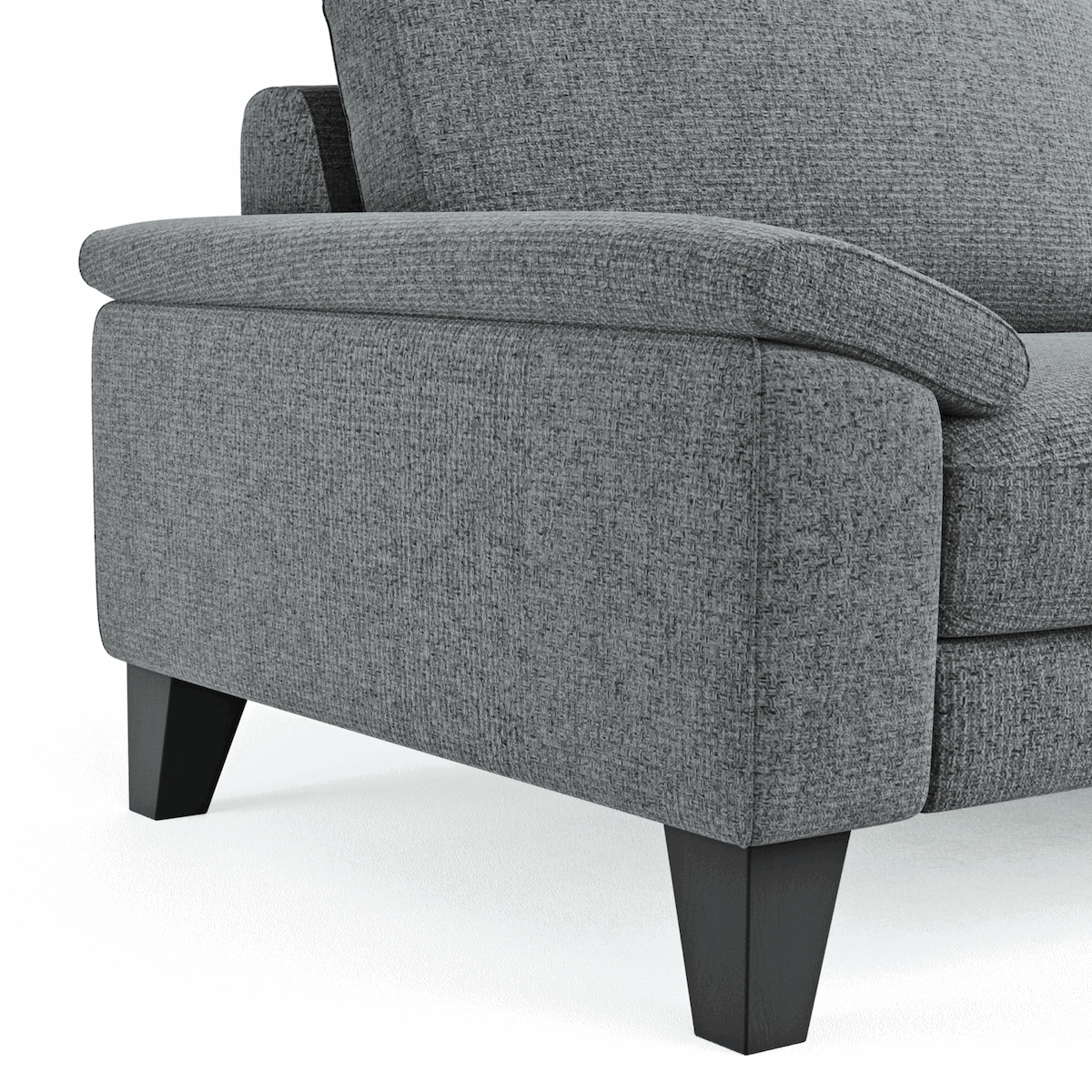 Sofa Oviedo - 3-Sitzer, Stoff, Grau von Global Family