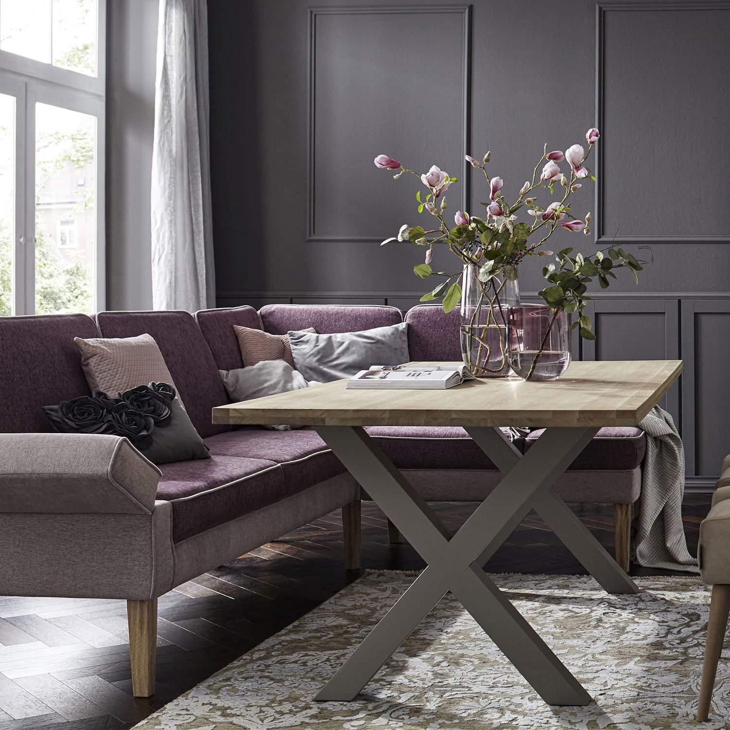 lebensart Washington Sofa Home Company Esszimmer milieu