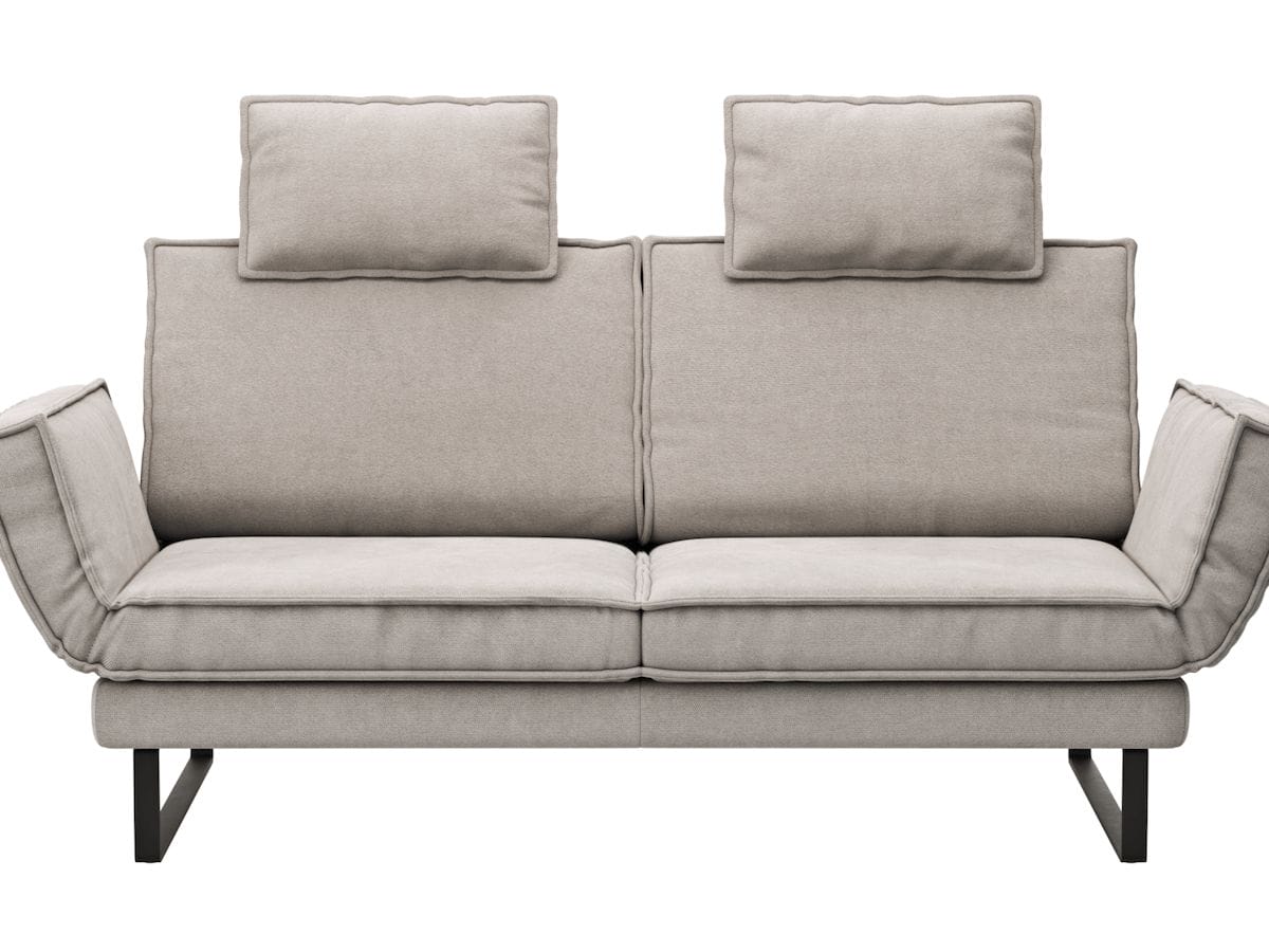 Sofa My - 2,5-Sitzer mit Rückenlehne/Armlehne verstellbar und Drehsitze inkl. Kopfstütze von Raum.Freunde