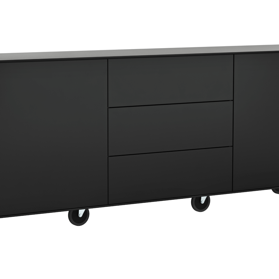 Sideboard Henri - Lack, Schwarz von Raum.Freunde
