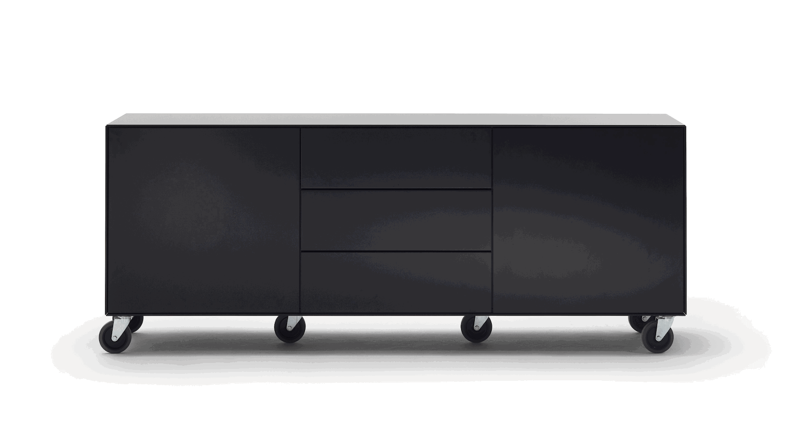 Sideboard Henri - Lack, Schwarz von Raum.Freunde
