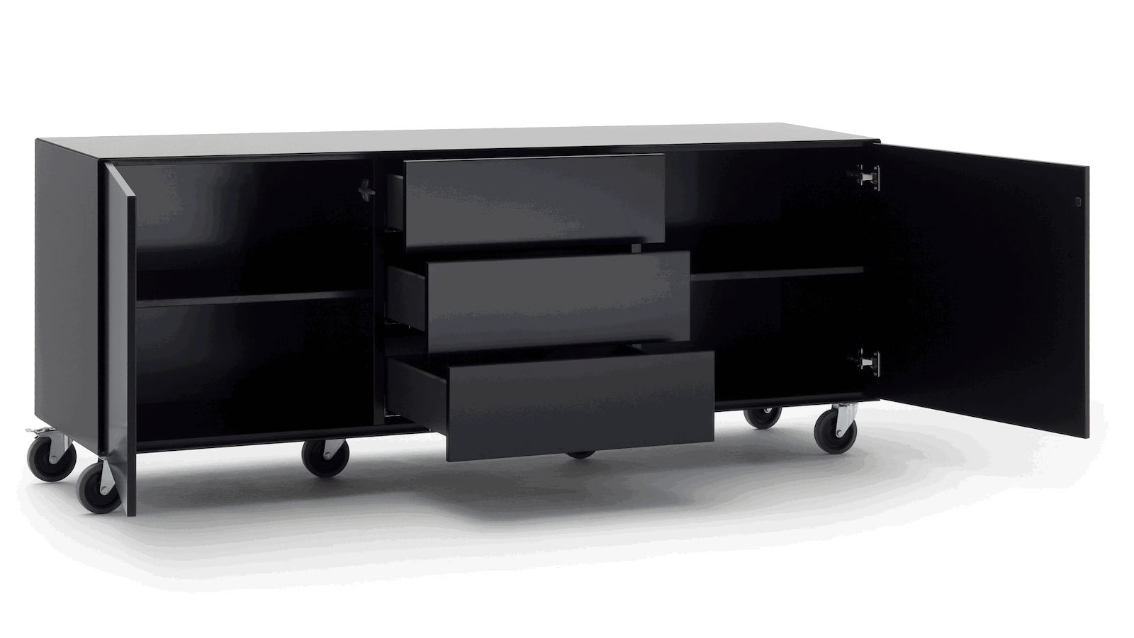 Sideboard Henri - Lack, Schwarz von Raum.Freunde