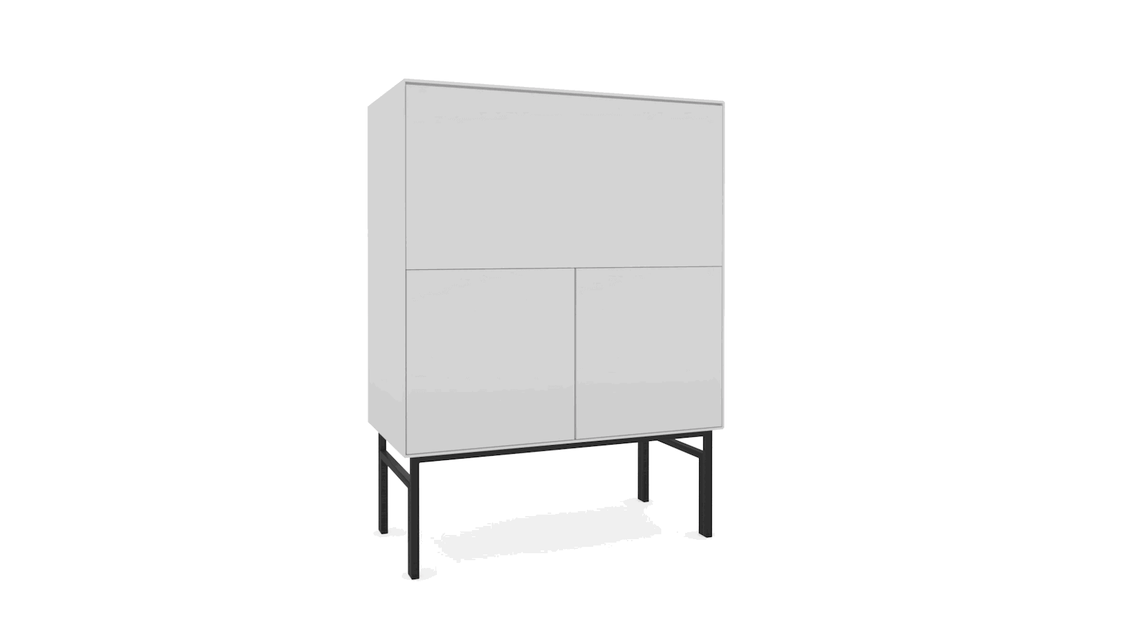 Highboard Henri - Lack, Weiß von Raum.Freunde