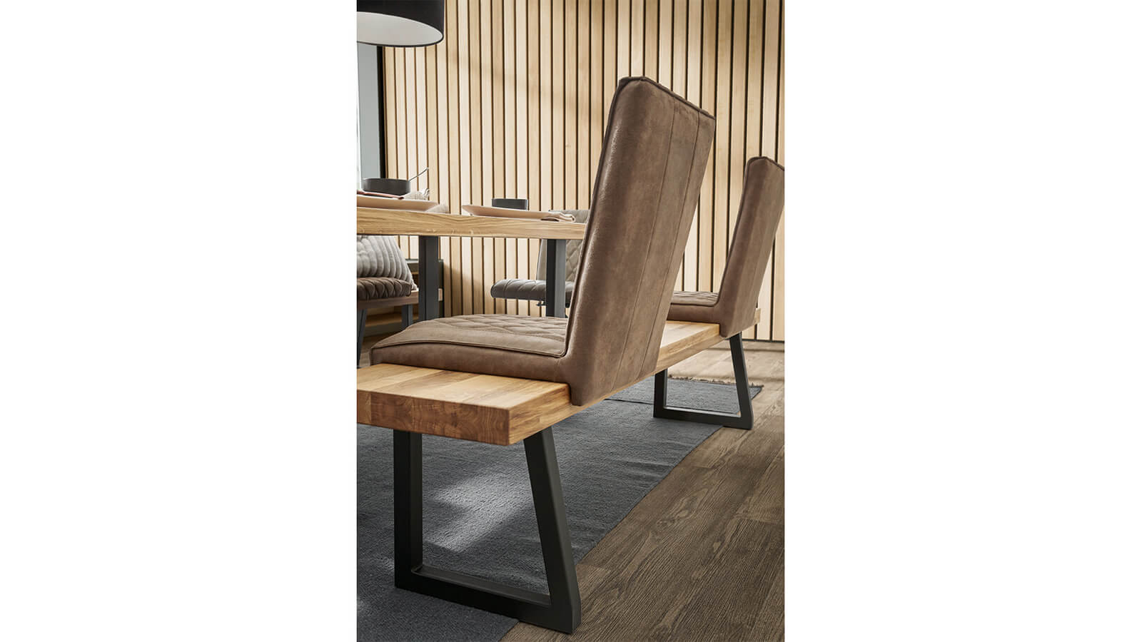 Sitzschale Cambridge - Stoff, Dunkelbraun – Bild 3