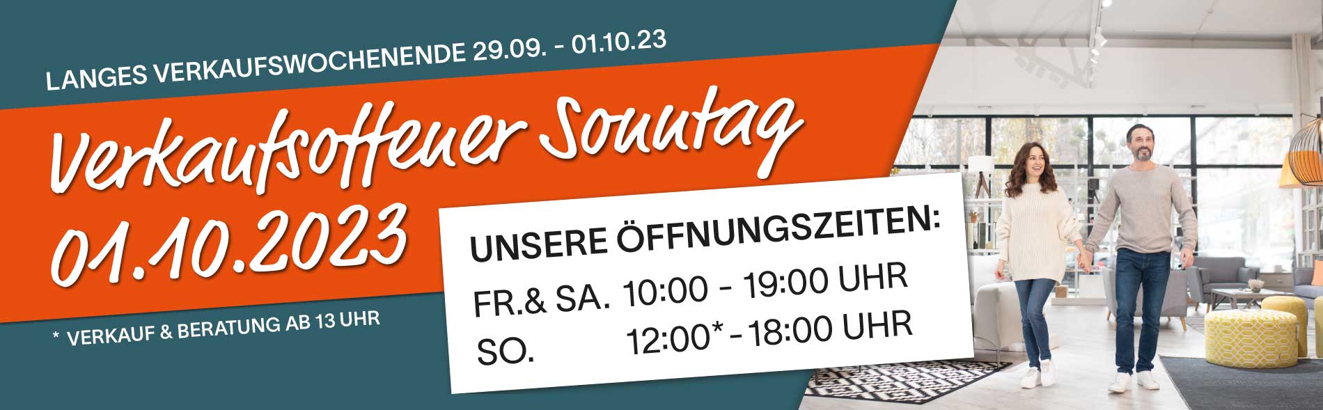 Verkaufsoffener Sonntag 01.10.2023 12 - 18 Uhr Langes Verkaufswochenende